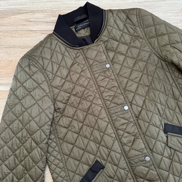 Zara Woman Quilted Olive Puffer Jacket - Picture 5 of 15